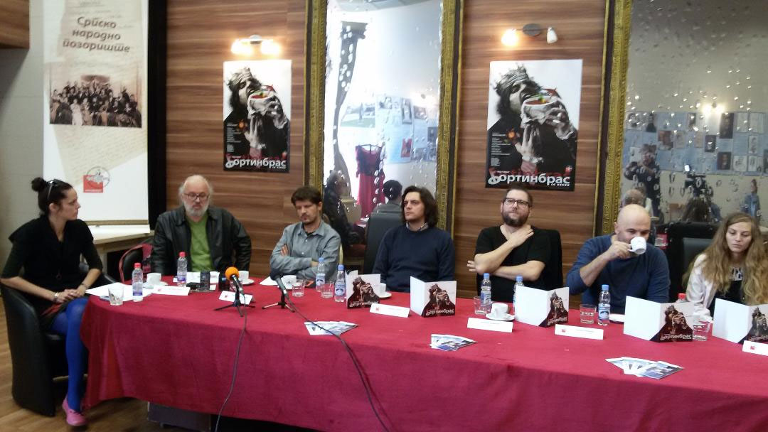 Конференција за новинаре поводом премијере драмске представе „Фортинбрас се напио“