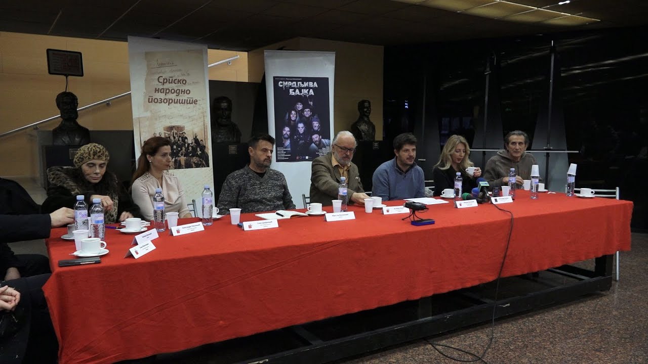 Конференција за медије поводом премијере представе „Смрдљива бајка“